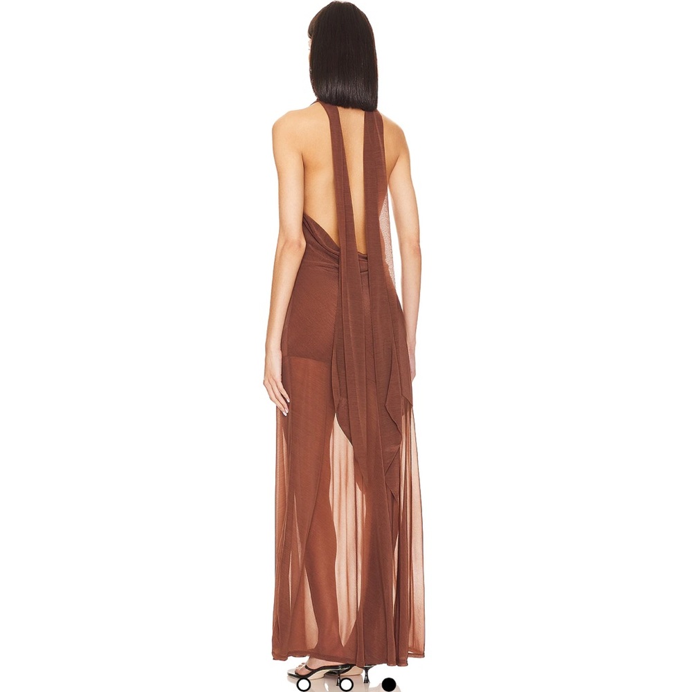 Price firm NWT LPA Estelle Maxi Dress in chocolate - Picture 4 of 4